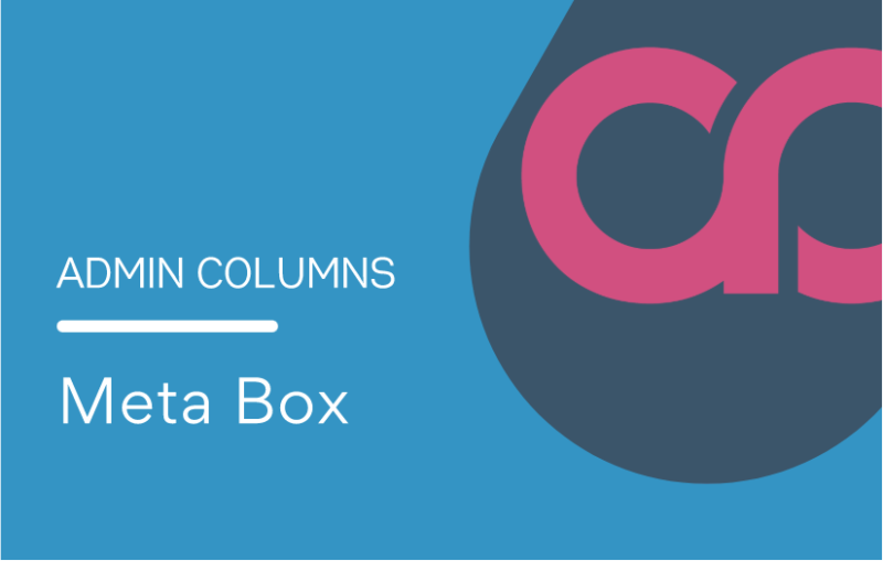 ADMIN COLUMNS PRO META BOX ADDON 1.2