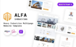 Alfa Industries – Heavy Industries Multipage Website Template