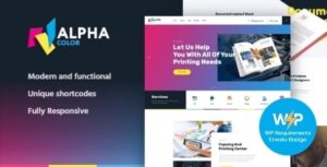 AlphaColor | Type Design Agency & 3D Printing Services WordPress Theme + Elementor 1.4.4