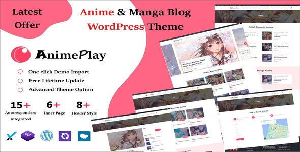 Anime Manga And Blog Magazine WordPress Theme