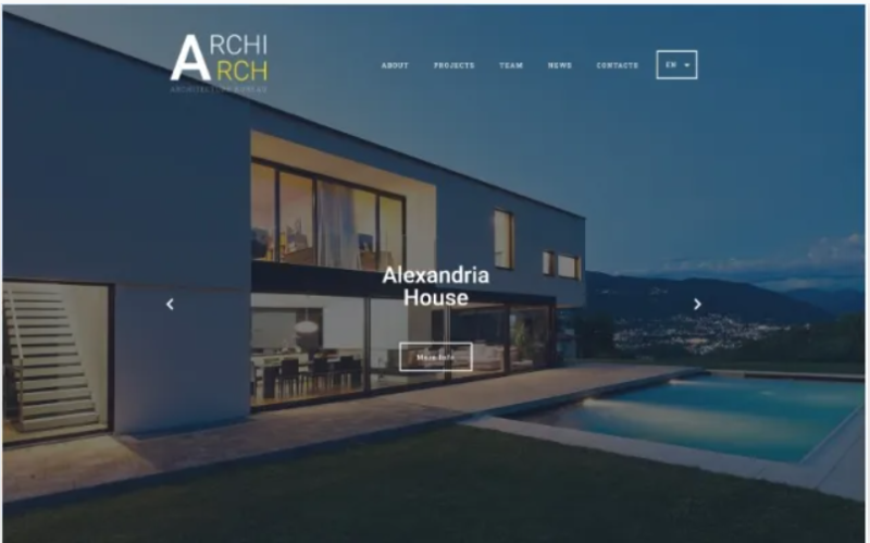 ArchiArch Website Template