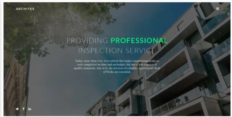 Architecture Responsive Website Template