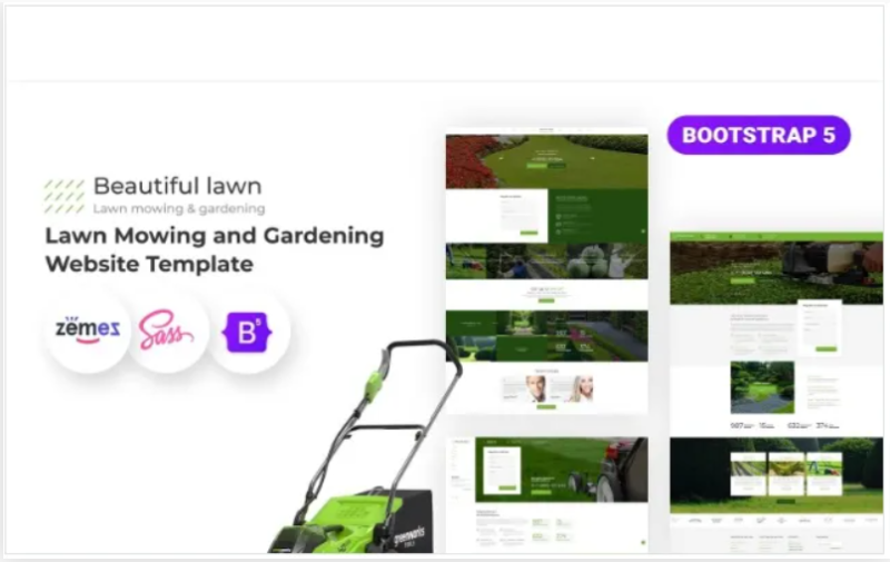 Beautiful Lawn – Lawn Moving And Gardening Website Template