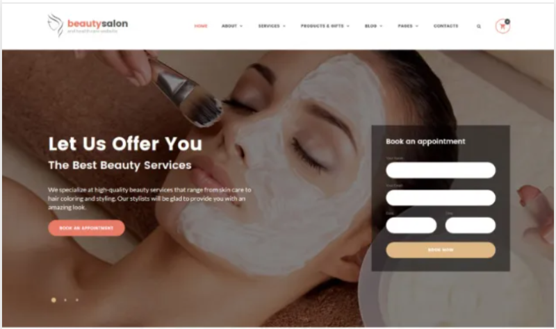 Beauty Salon Responsive Website Template