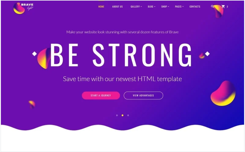 Brave Light – Creative Universal Multipurpose Website Template