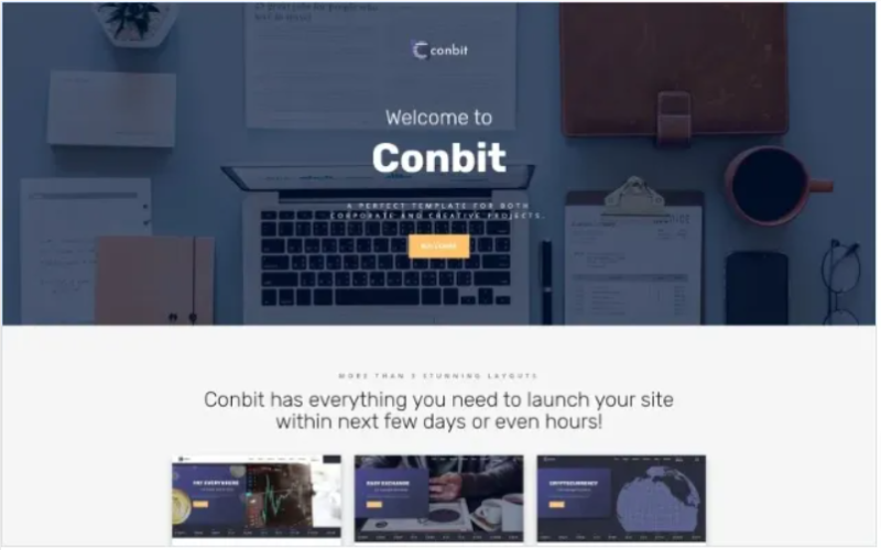 Conbit – Corporate & Creative Projects Multipage Website Template