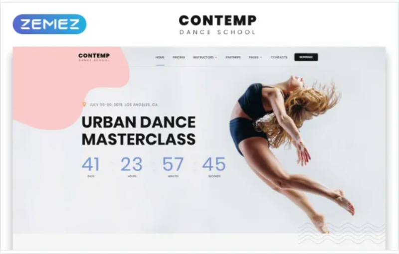 Contemp – Dance School Multipage Creative Bootstrap HTML Website Template