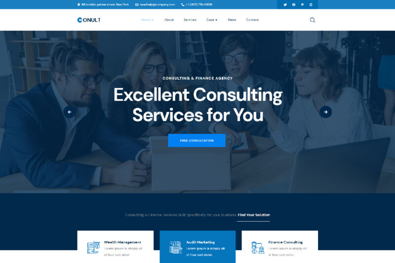 Conult – Consulting Business Elementor Template Kit 1.0.0