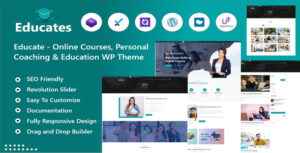 Educatehub – Online Courses & Education WordPress Theme