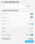 EventOn Ticket Variations and Options 1.1.3