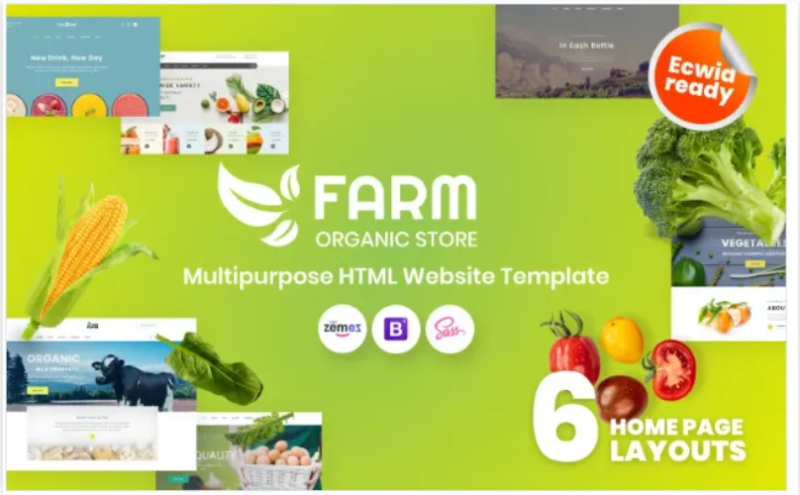 Farm – Organic Farm HTML5 Website Template