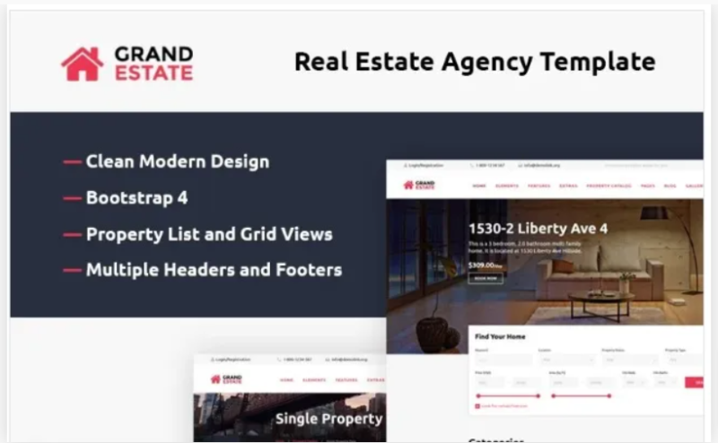 Grand Estate Website Template