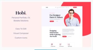 Hobi – Personal Portfolio WordPress Theme
