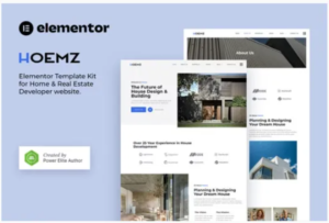 Hoemz – Home & Real Estate Developer Elementor Template Kit