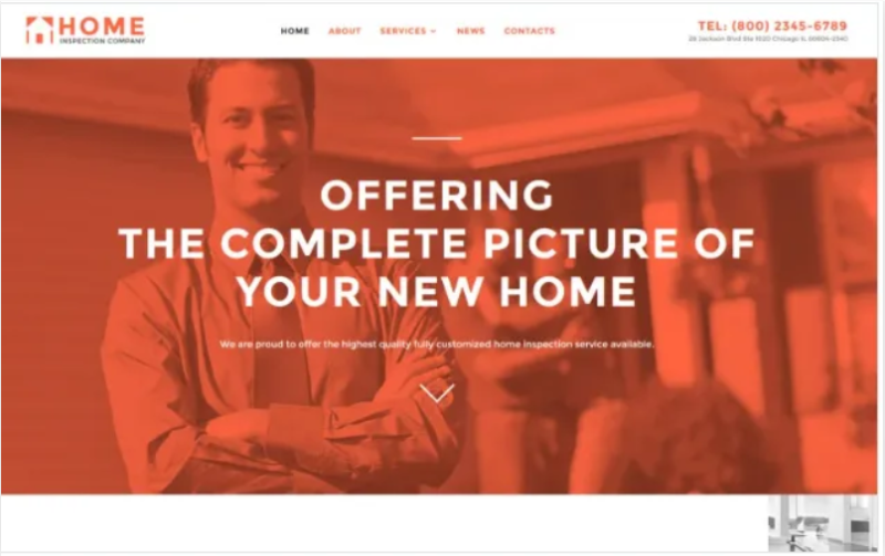 Home Inspector Responsive Website Template