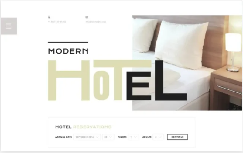 Hotels Responsive Website Template