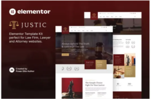 Justic – Law Firm & Legal Services Elementor Template Kit