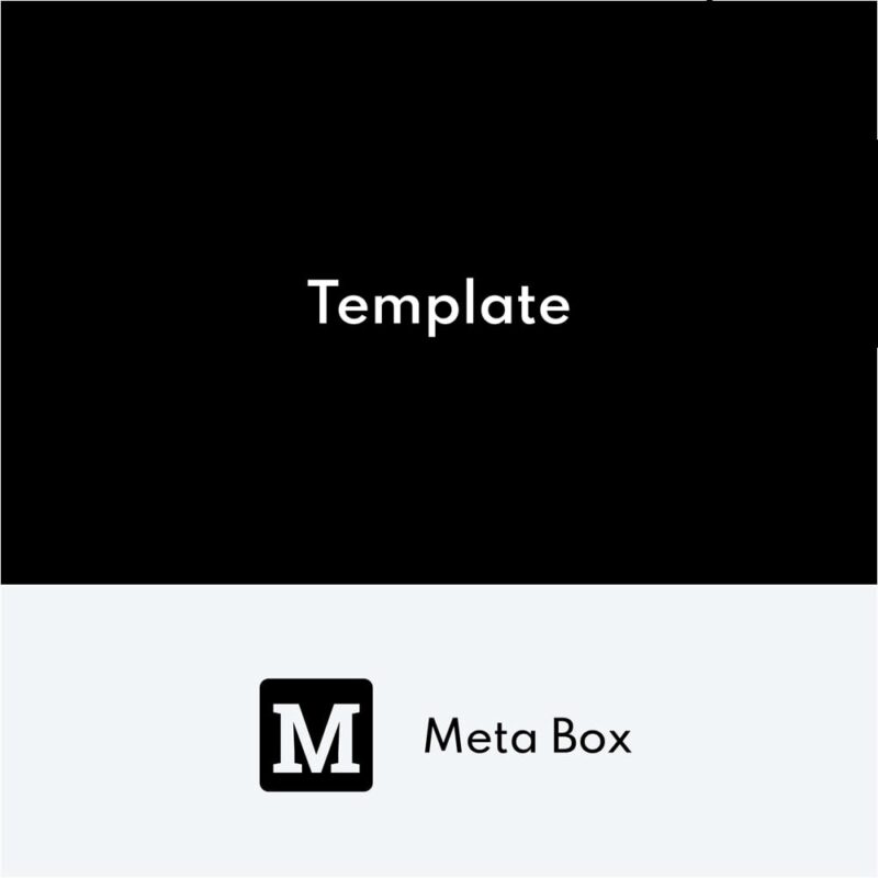 Meta Box Template 1.2.2