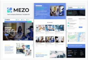 Mezo – Tech Company Elementor Template Kit