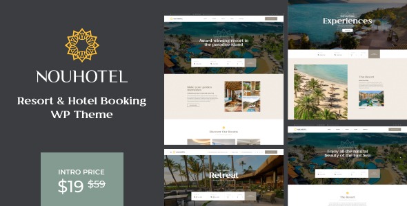 NouHotel – Resort & Hotel Booking WordPress Theme 1.0.2