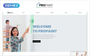 PROPAINT – Painting Company Multipage Creative HTML Website Template