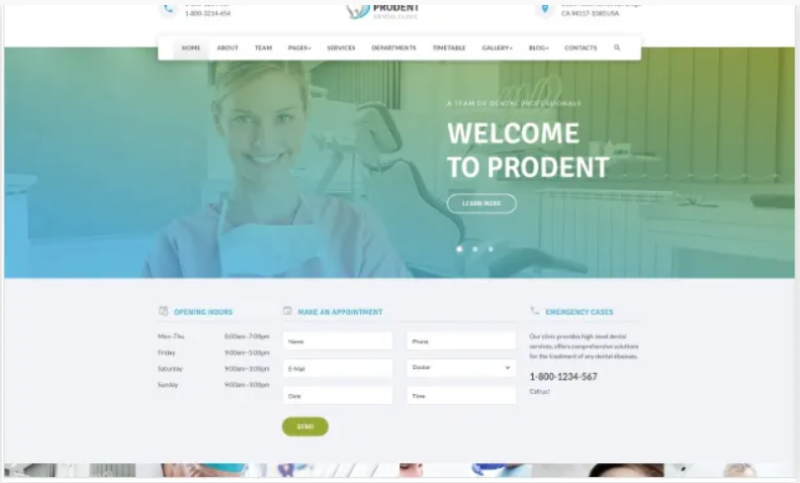 Prodent – Dentistry Multipage Clean Bootstrap HTML Website Template