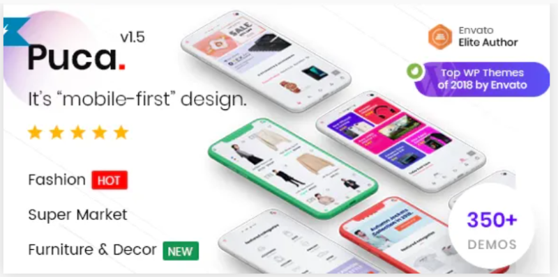 Puca – Optimized Mobile WooCommerce Theme 2.5.2