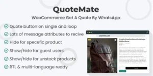 QuoteMate – WooCommerce Get A Quote By WhatsApp 1.0.0