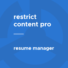RESTRICT CONTENT PRO RESUME MANAGER ADDON 1.0.2
