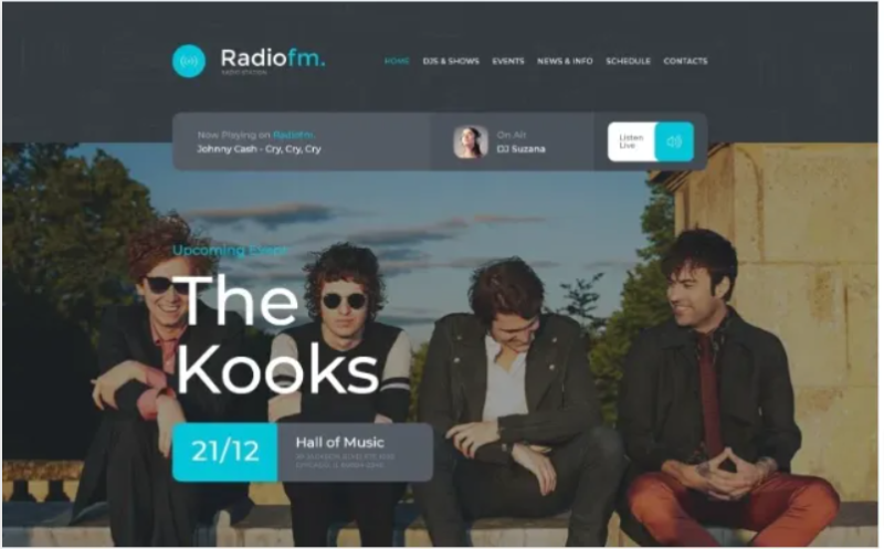 RadioFM Website Template