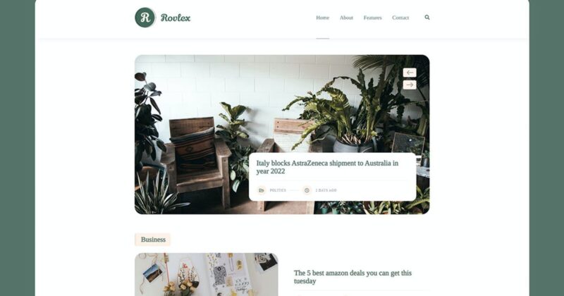 Rovlex – Blog Theme for Writers