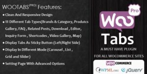 Woocommerce Tabs Pro – Extra Tabs for Product Page 4.2