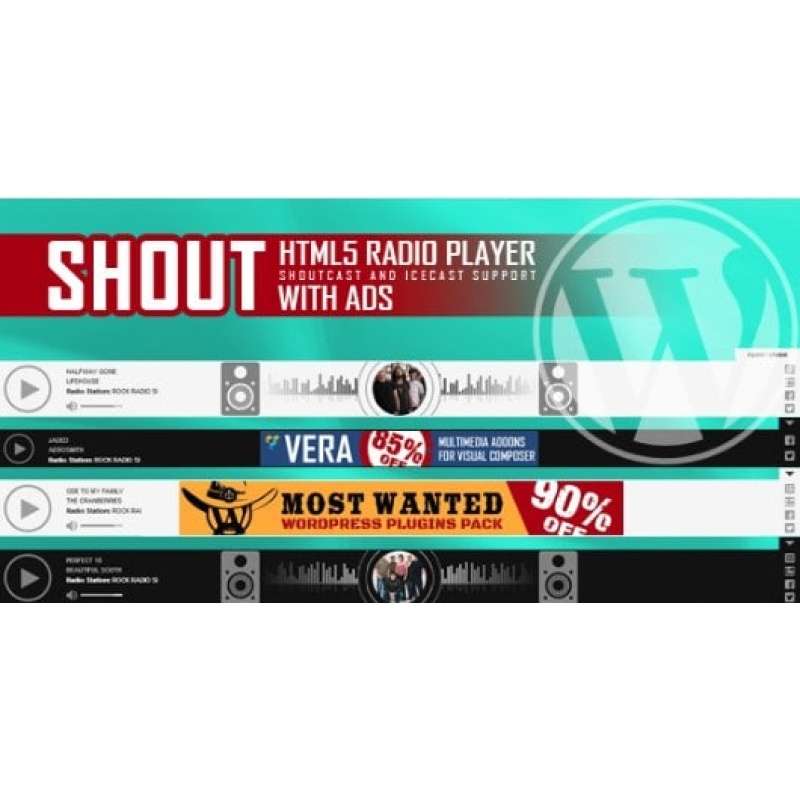 SHOUT – HTML5 Radio Player With Ads Plugin 3.4