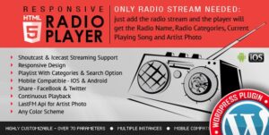 Radio Player Shoutcast & Icecast WordPress Plugin 4.4.3