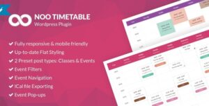 Noo Timetable – Responsive Calendar & Auto Sync WordPress Plugin 2.0.5.3