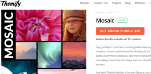 Themify Builder Mosaic With Original Licence