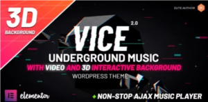 Vice: Underground Music Elementor WordPress Theme 3.0.0