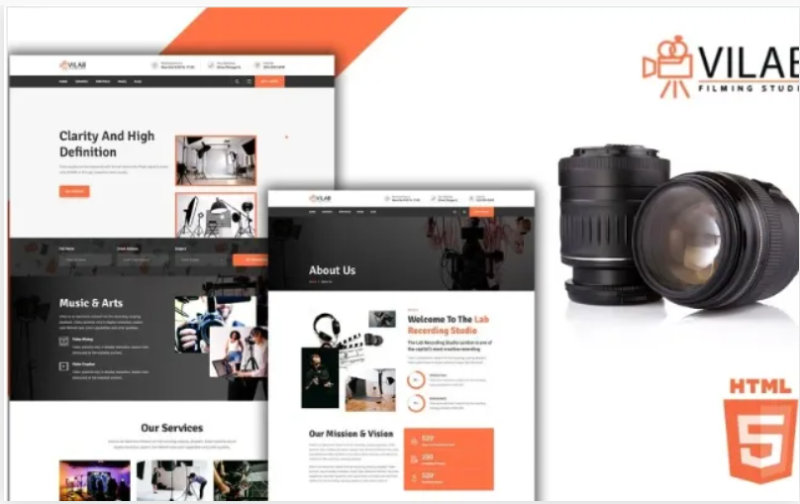 Vilab Production Video HTML5 Template