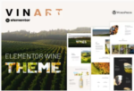 Vinart – Wine Brand & Vinyard Elementor Template Kit