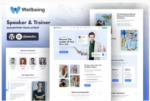 Wellbeing | Speaker & Trainer Elementor Template Kit