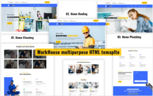 Workhouse – Plumbing, Cleaning and Roofing HTML Template