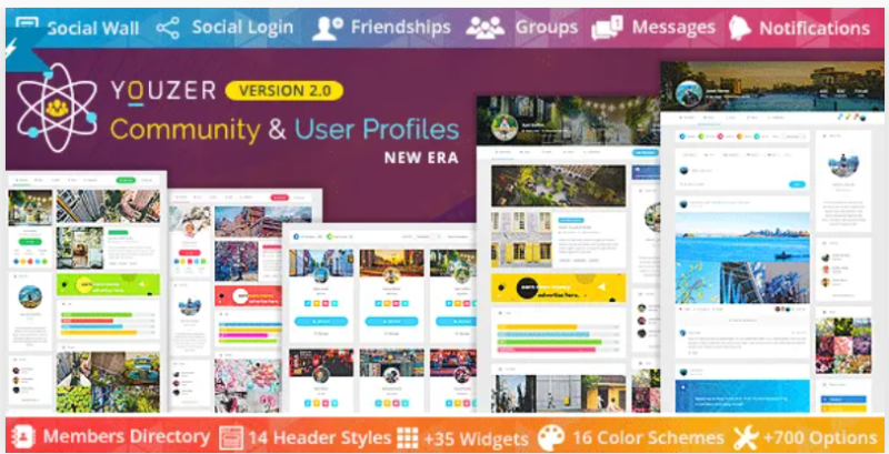 Youzer Buddypress Community & bbPress Forums & User Profiles WordPress Plugin 3.2.6