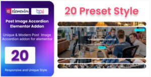 Blog Post Image Accordion Addon For Elementor 1.0