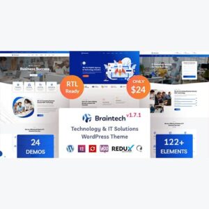 Braintech Technology and IT Solutions WordPress Theme 2.5.4