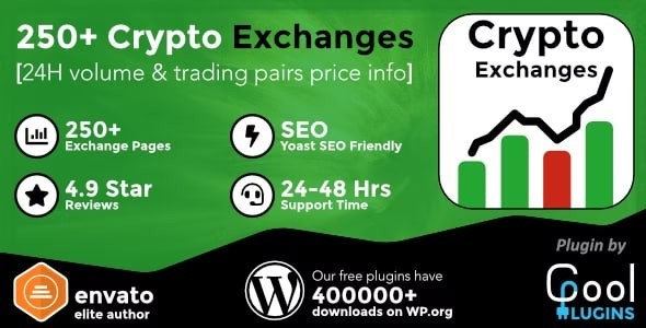 Cryptocurrency Exchanges List Pro – WordPress Plugin 2.7