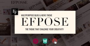 Efpose – Multipurpose Blog and Newspaper Theme 1.6