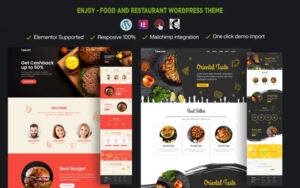 Enjoy – Fast Food Restaurant One Page WordPress Theme 1.0.0