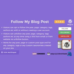 Follow My Blog Post – WordPress Plugin 2.2.1