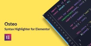 Osteo Syntax Highlighter for Elementor 1.0.0