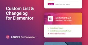 Logger – Changelog & Custom List For Elementor v1.0.6